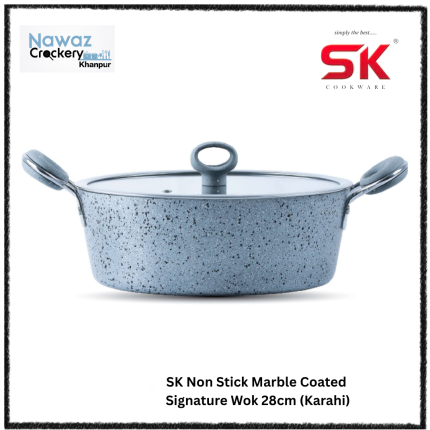 SK Non Stick Marble Coated Signature Wok 28cm (Karahi)