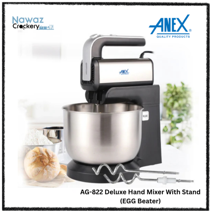 AG-822 Deluxe Hand Mixer With Stand (EGG Beater)