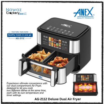 AG-2112 Deluxe Dual Air Fryer
