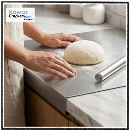 Stainless Steel Chopping Cutting Board (Large 30cm x 40cm)