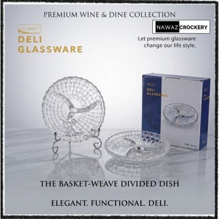 Delisoga Dry Fruit Dish 3 Portion Platter (10 Inch) | P09-9A