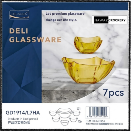 DeliSoga Sweet Set 7Pcs GD1914/L7HA (Golden Fruit Set)