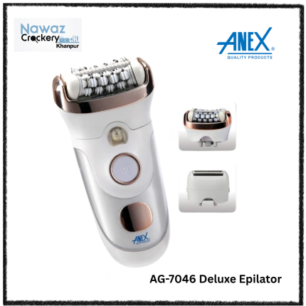 AG-7046 Deluxe Epilator 2-in-1 – Wet & Dry Epilator