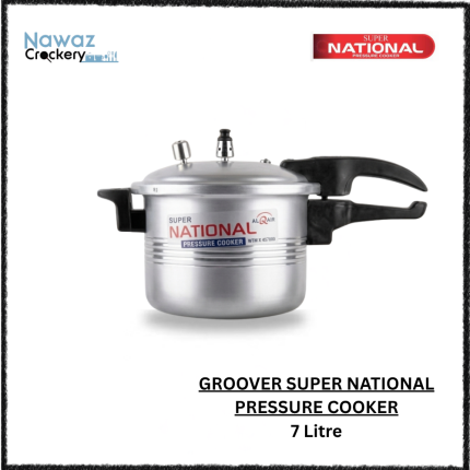 Grooved Super National Pressure Cooker 7 Litre